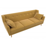 Прямой диван Брайтон 3, Микровельвет, модель 109157