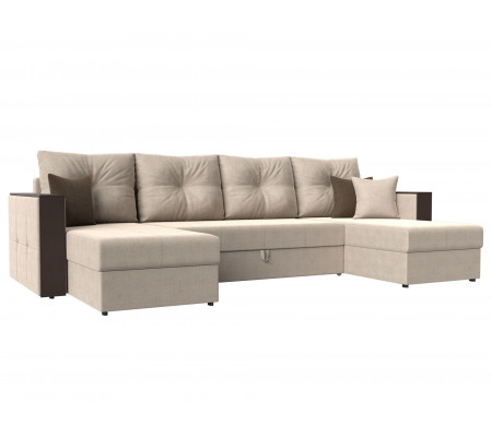 П-образный диван Валенсия, Рогожка, Модель 31447