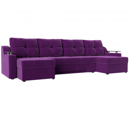 П-образный диван Сенатор, Микровельвет, Модель 112414