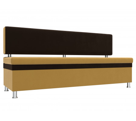 Кухонный прямой диван Стайл, Микровельвет, Модель 111632