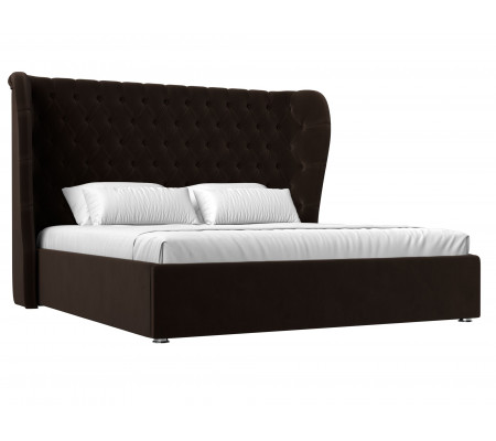 Интерьерная кровать Далия 200, Микровельвет, Модель 108368