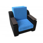 Кресло-кровать Сенатор 80 голубой\черный