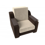 Кресло-кровать Сенатор 80 бежевый\коричневый