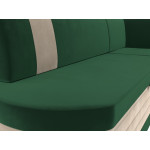 Кухонный угловой диван Токио Зеленый\Бежевый