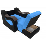 Кресло-кровать Меркурий голубой\черный