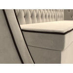 Кухонный угловой диван Лофт правый угол, Микровельвет, Модель 112628