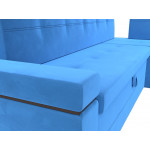 Кухонный угловой диван Деметра правый угол, Велюр, Модель 114316