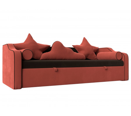 Детский диван-кровать Рико, Микровельвет, Модель 107350