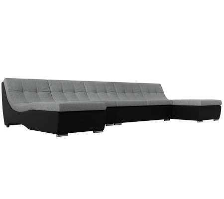 П-образный модульный диван Монреаль Long, Рогожка, Модель 111543
