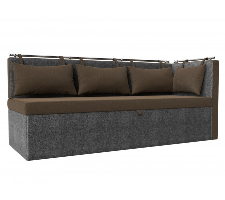 Кухонный диван Метро с углом справа, Рогожка, Модель 105038