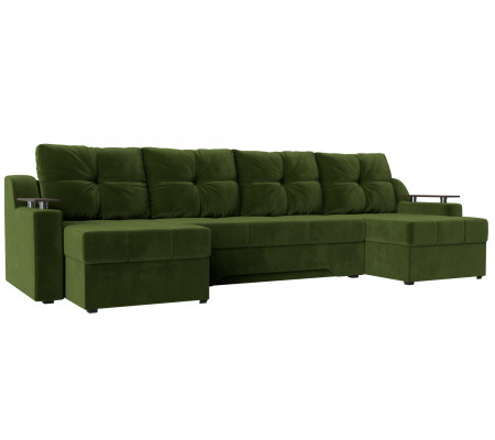 П-образный диван Сенатор, Микровельвет, Модель 112403