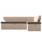 Кухонный угловой диван Омура правый угол, Велюр, Модель 113200