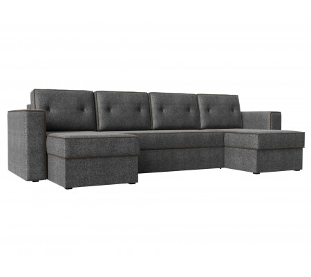 П-образный диван Принстон, Рогожка, Модель 110857