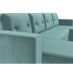 П-образный диван Принстон, Велюр, Модель 110860