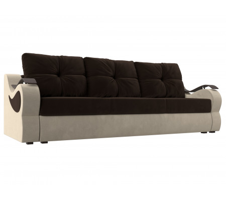 Прямой диван Меркурий еврокнижка, Микровельвет, Модель 100478