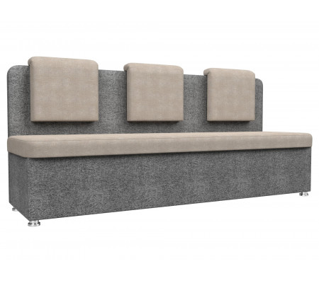 Кухонный прямой диван Маккон 3-х местный, Рогожка, Модель 109233