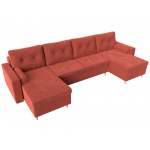 П-образный диван Белфаст, Микровельвет, Модель 112252