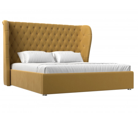 Интерьерная кровать Далия 200, Микровельвет, Модель 114139