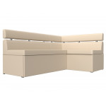 Кухонный угловой диван Классик правый угол, Экокожа, Модель 117999