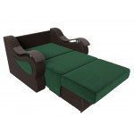 Прямой диван Меркурий 120 зеленый\коричневый