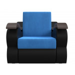 Кресло-кровать Меркурий 80 голубой\черный