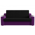 Прямой диван аккордеон Сенатор 160 черный\фиолетовый