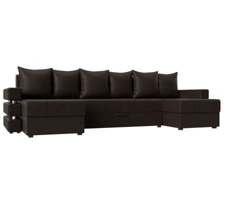 П-образный диван Венеция, Экокожа, Модель 100056