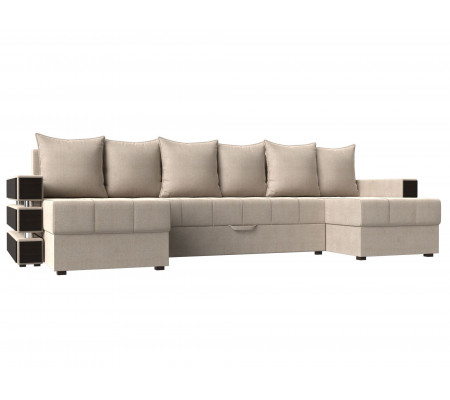 П-образный диван Венеция, Рогожка, Модель 108448