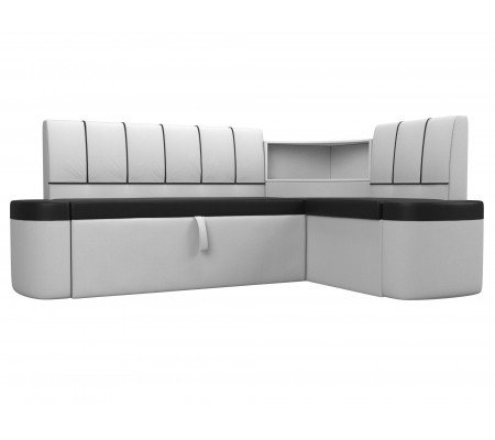 Кухонный угловой диван Тефида правый угол, Экокожа, Модель 107539