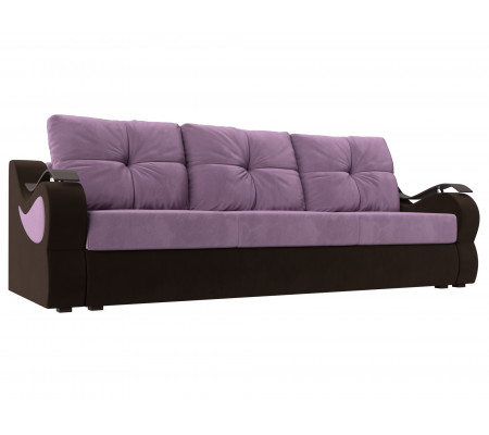 Прямой диван Меркурий еврокнижка, Микровельвет, Модель 111360