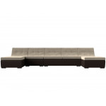 П-образный модульный диван Монреаль Long, Микровельвет, Модель 111530