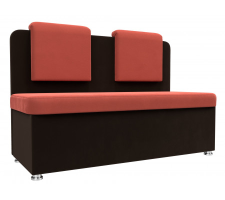 Кухонный прямой диван Маккон 2-х местный, Микровельвет, Модель 109175