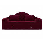 Прямой диван софа Сойер, Микровельвет, модель 109449