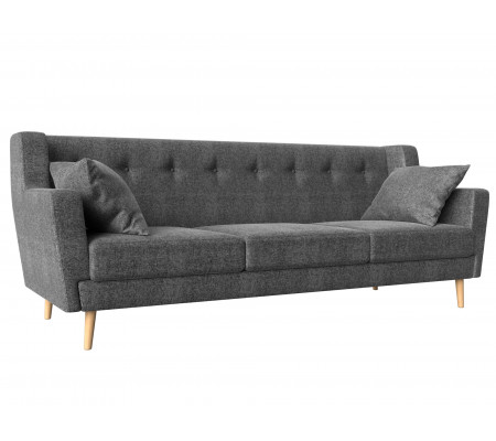 Прямой диван Брайтон 3, Рогожка, Модель 109166