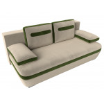 Прямой диван Каир бежевый\зеленый