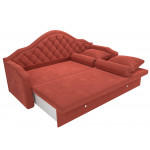 Прямой диван софа Сойер, Микровельвет, модель 109451