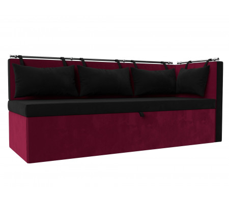 Кухонный диван Метро с углом справа, Микровельвет, Модель 114089
