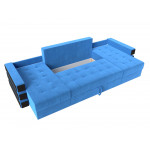 П-образный диван Венеция, Велюр, модель 108451