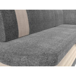 Кухонный угловой диван Токио серый\бежевый