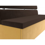 Кухонный прямой диван Классик, Микровельвет, Модель 116160