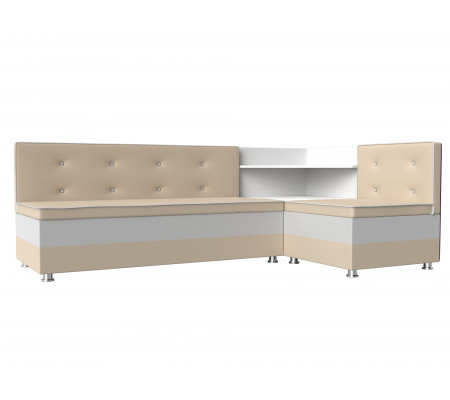 Кухонный угловой диван Милан правый угол, Экокожа, Модель 28499