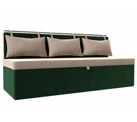 Кухонный прямой диван Метро, Велюр, Модель 105008