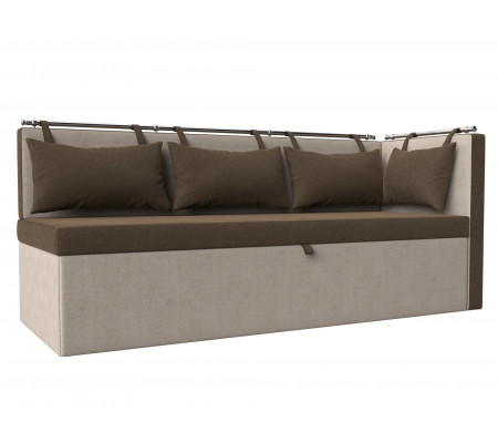 Кухонный диван Метро с углом справа, Рогожка, Модель 105037
