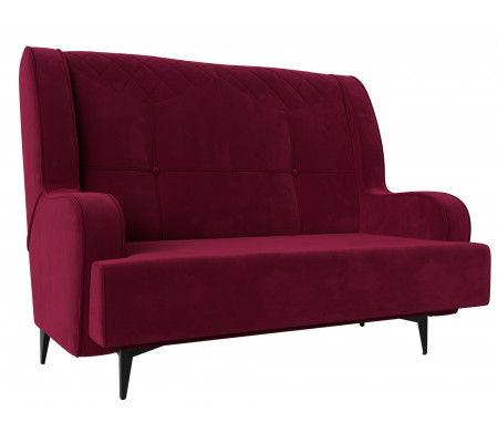 Прямой диван Неаполь 2-х местный, Микровельвет, Модель 113172