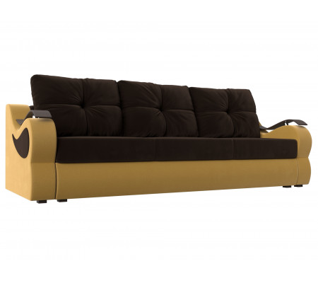 Прямой диван Меркурий еврокнижка, Микровельвет, Модель 111355