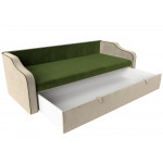 Детский диван-кровать Рико Зеленый\Бежевый