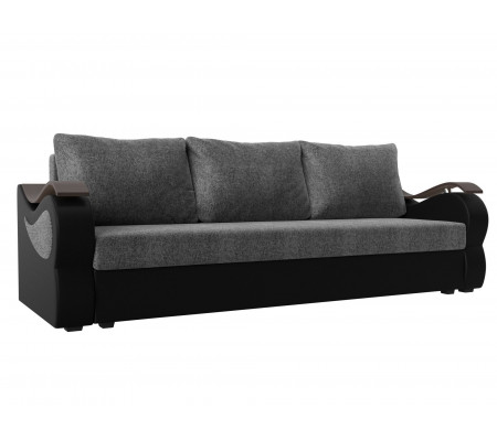 Прямой диван Меркурий лайт, Рогожка, Экокожа, Модель 112948