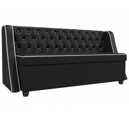 Кухонный прямой диван Лофт, Экокожа, Модель 104564