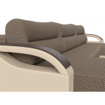 П-образный диван Форсайт, Рогожка, Экокожа, Модель 111740
