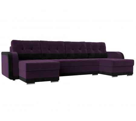 П-образный диван Марсель, Велюр, Модель 110030